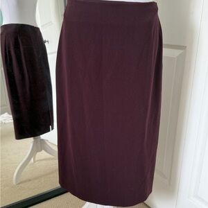 NWOT Diane Von Furstenberg Purple Pencil Skirt - size 10